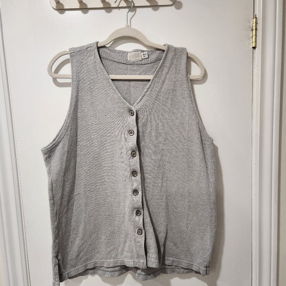 Stardom Grey Vest 100% Cotton - Picture 1 of 5